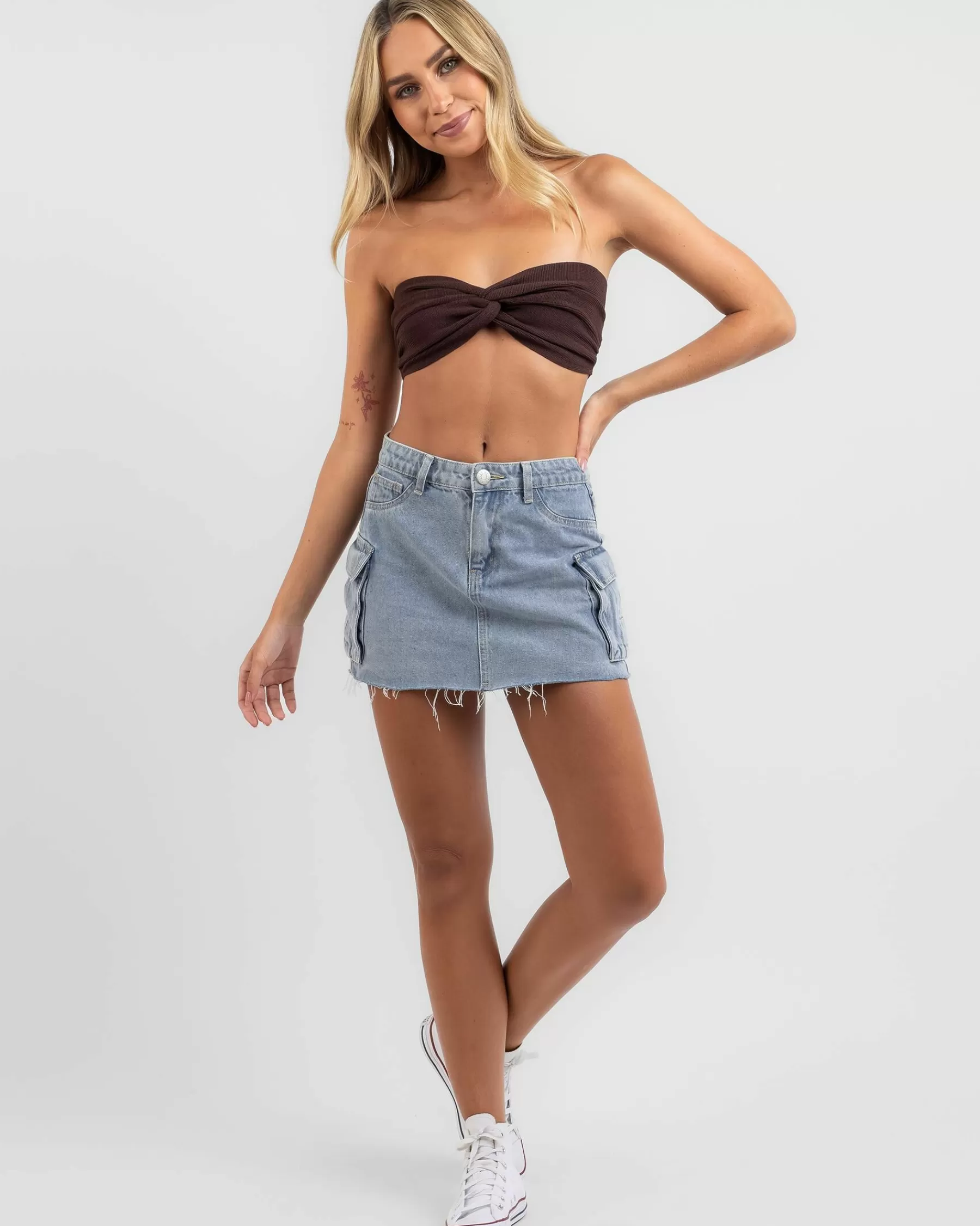 100% Guarantee Bianca Knit Crop Top*Mooloola Online