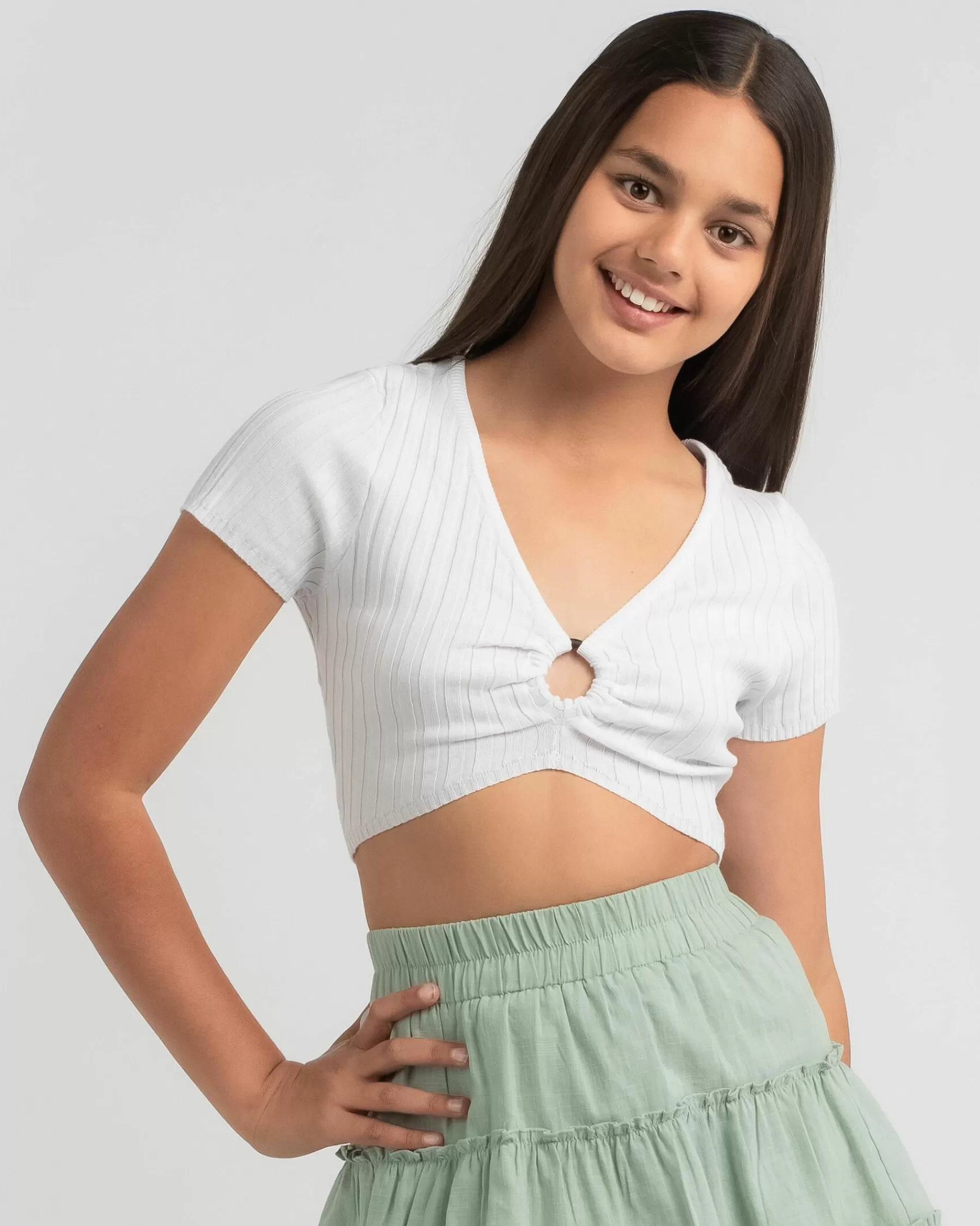 100% Guarantee Girls' Perdita Knit Top*Mooloola Shop