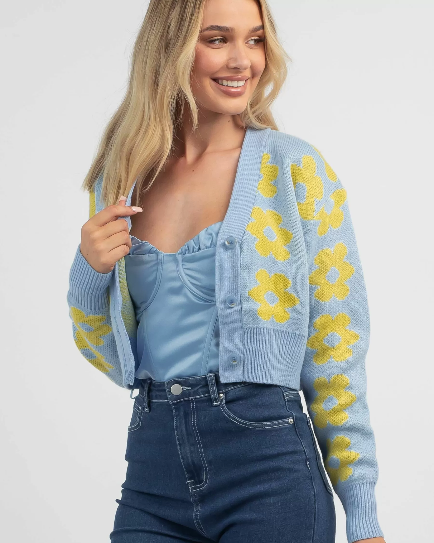 Attractive Daisy Knit Cardigan*Mooloola Hot