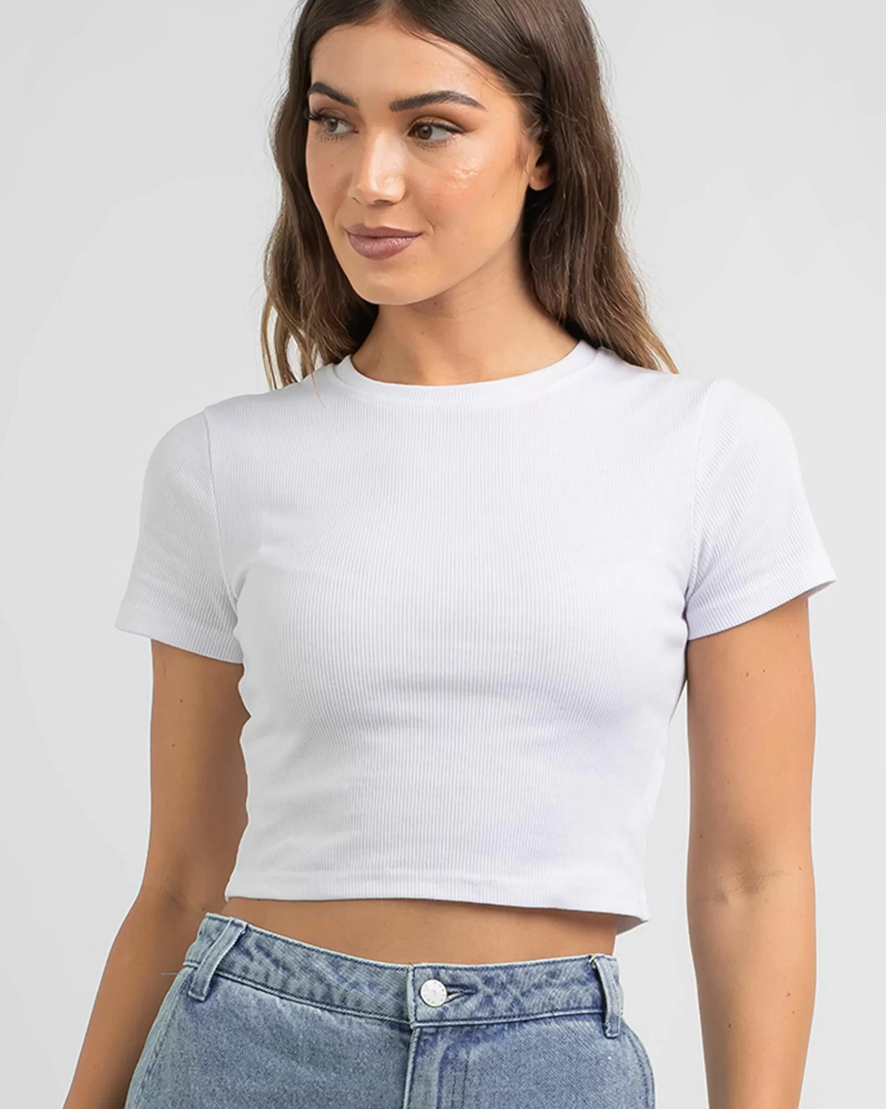 Best Quality Basic Rib Baby Tee*Mooloola Cheap