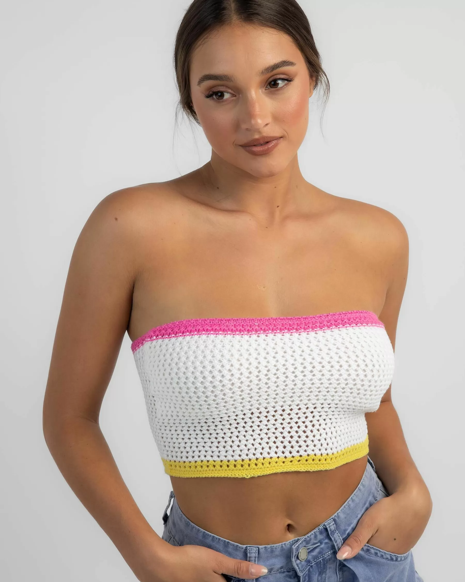 Closeout Sale Ariel Crochet Tube Top*Mooloola Online