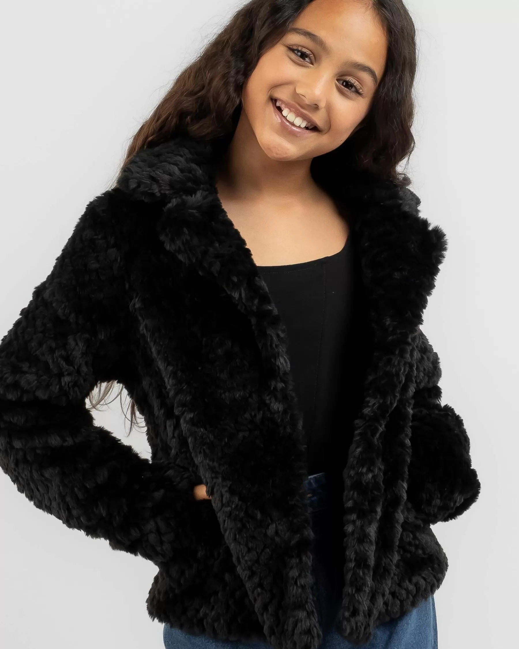 Closeout Sale Girls' Bradshaw Faux Fur Jacket*Mooloola New