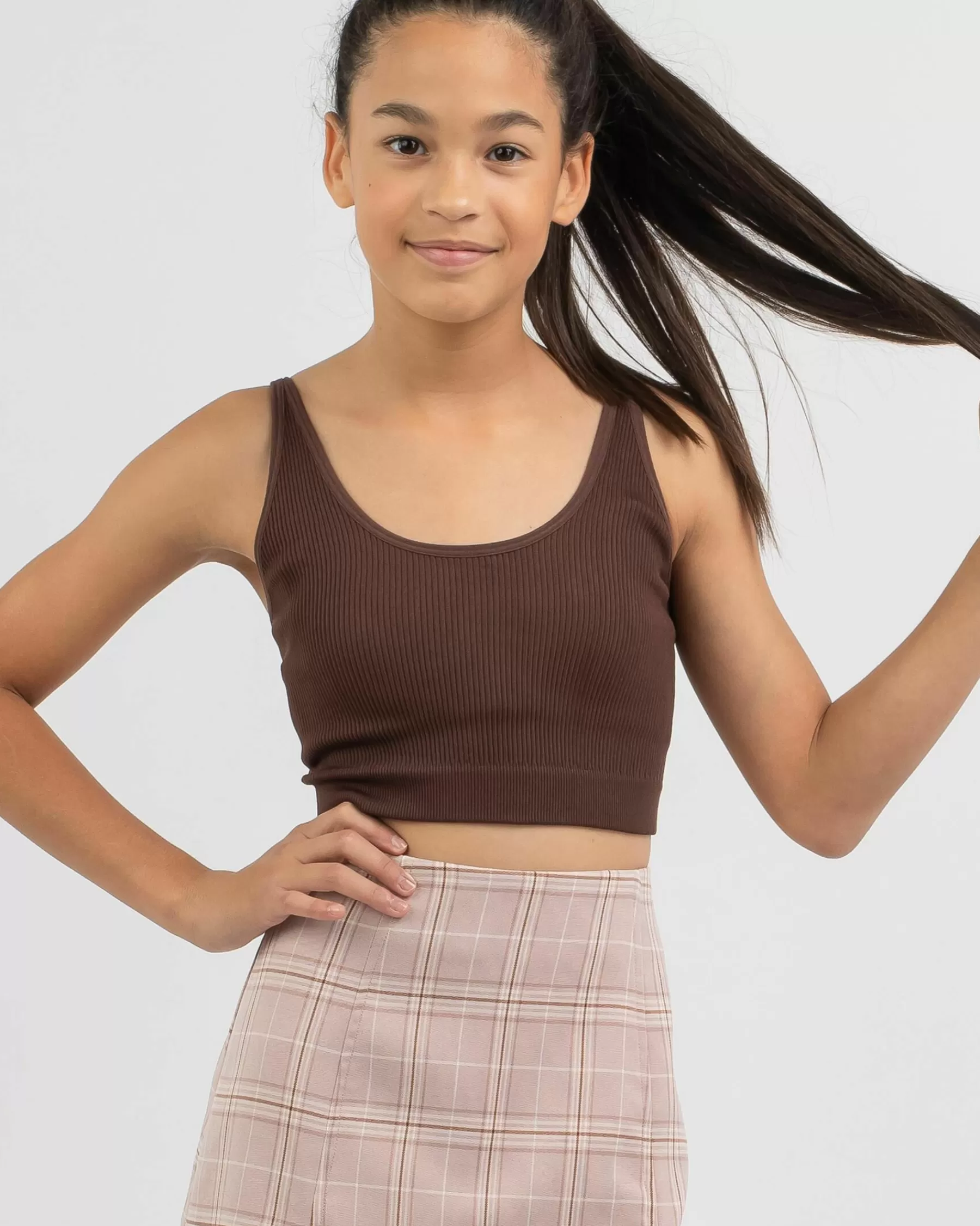 Closeout Sale Girls' Mickey Seamfree Crop Top*Mooloola Sale