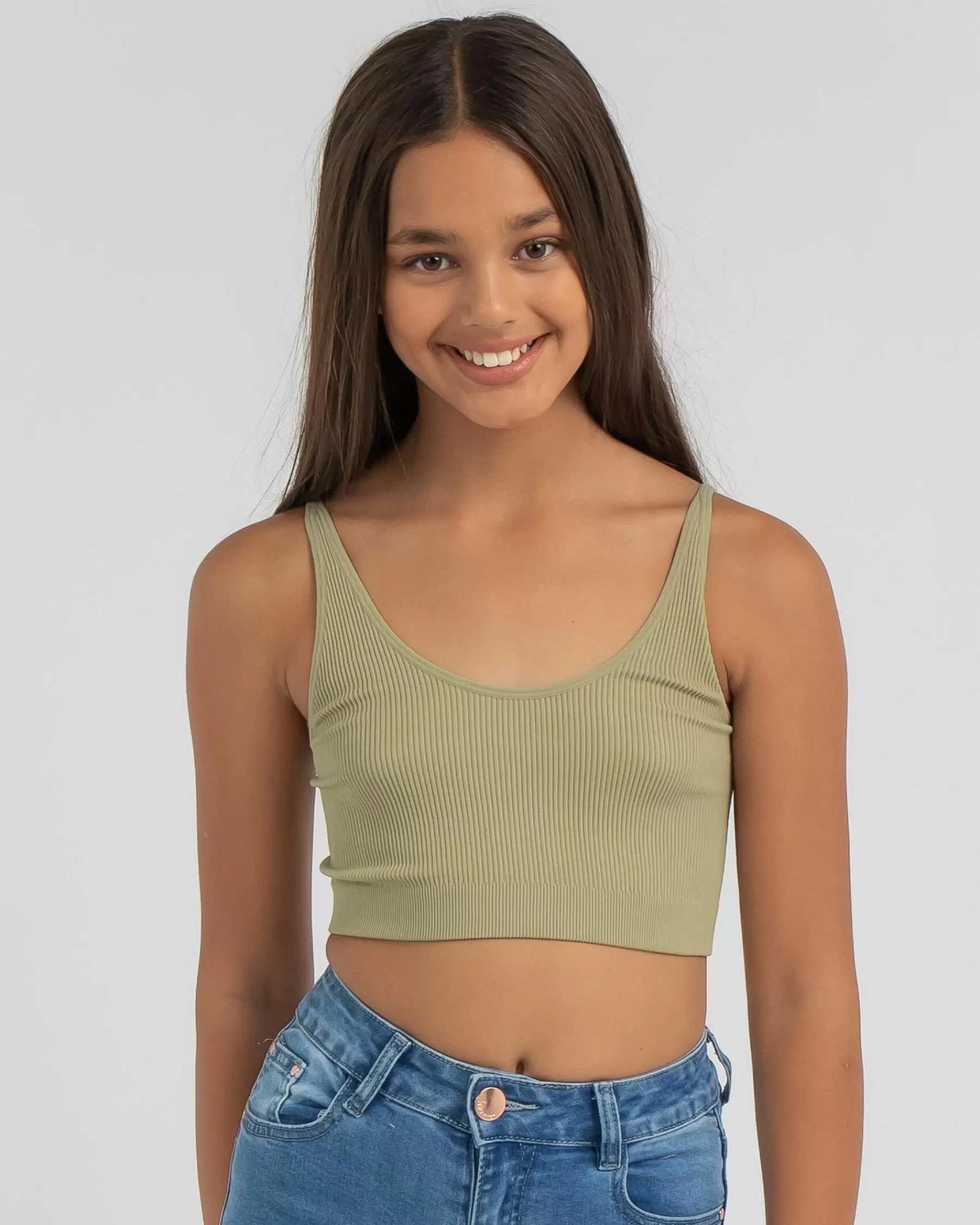 Closeout Sale Girls' Mickey Seamfree Crop Top*Mooloola New