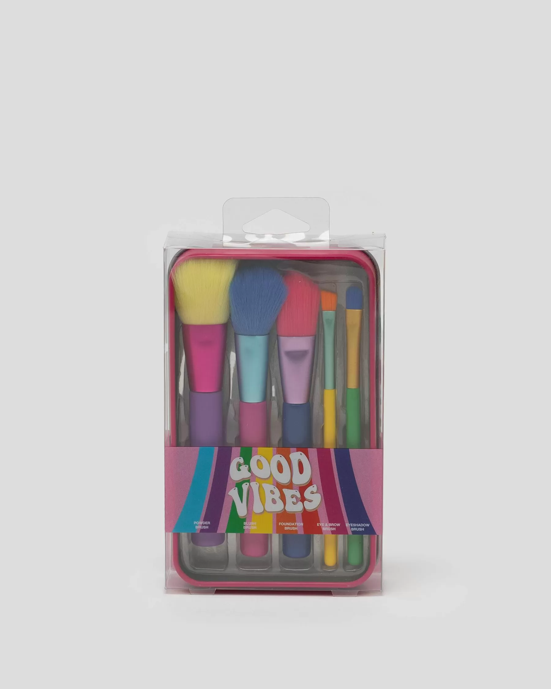 Closeout Sale Good Vibes Brush Set In Tin*Mooloola Clearance