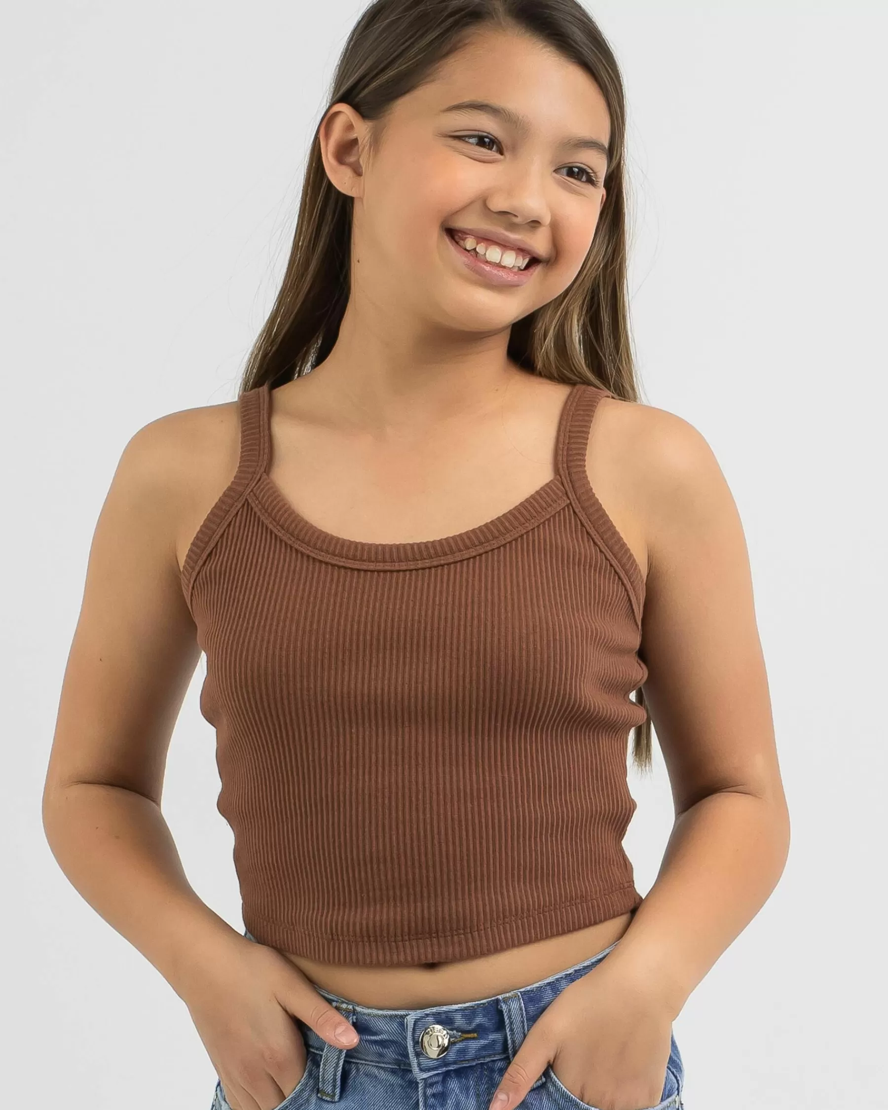 Discount Girls' Basic Baby Tank Top*Mooloola Best Sale