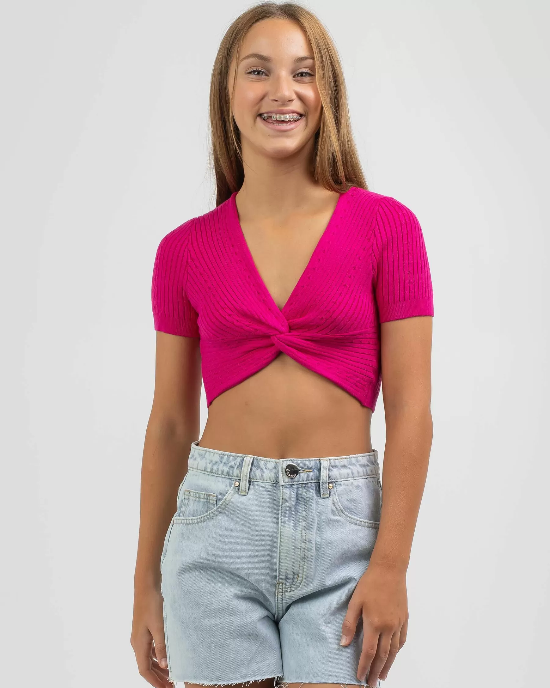 Excellent Girls' Lee Knit Top*Mooloola Clearance