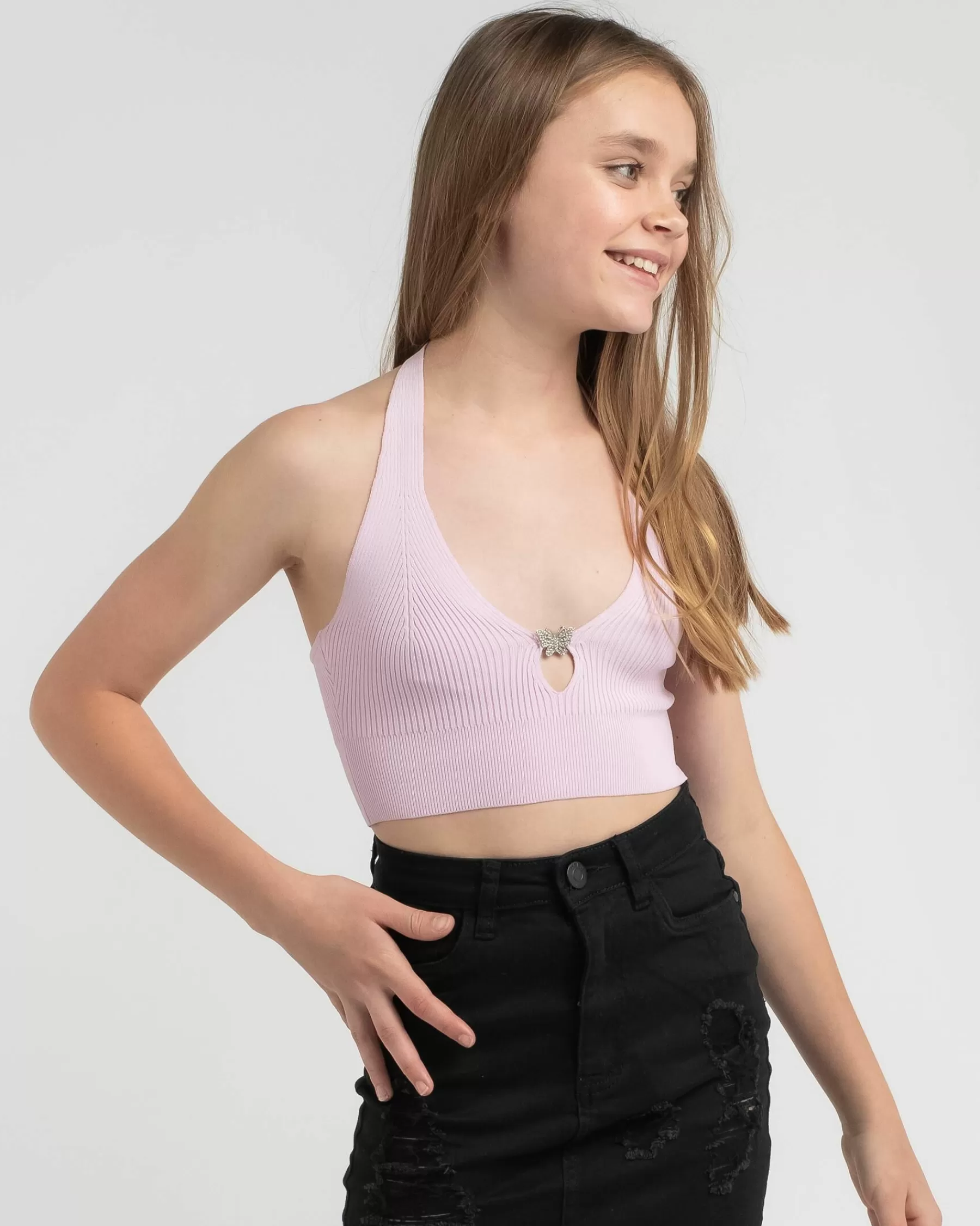 Fashion Girls' As If Knit Top*Mooloola Discount