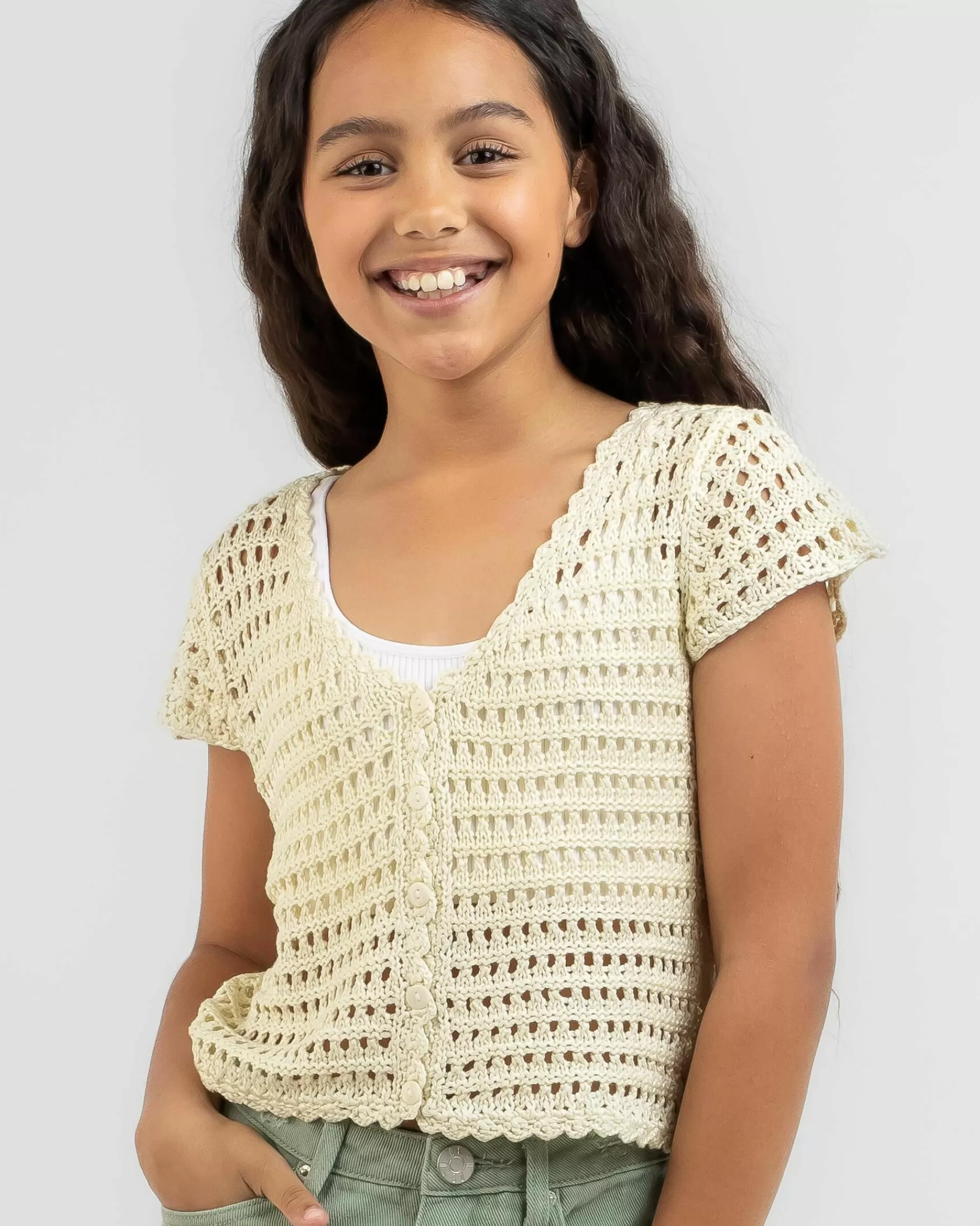 Hot Sell Girls' Burleigh Crochet Top*Mooloola Best