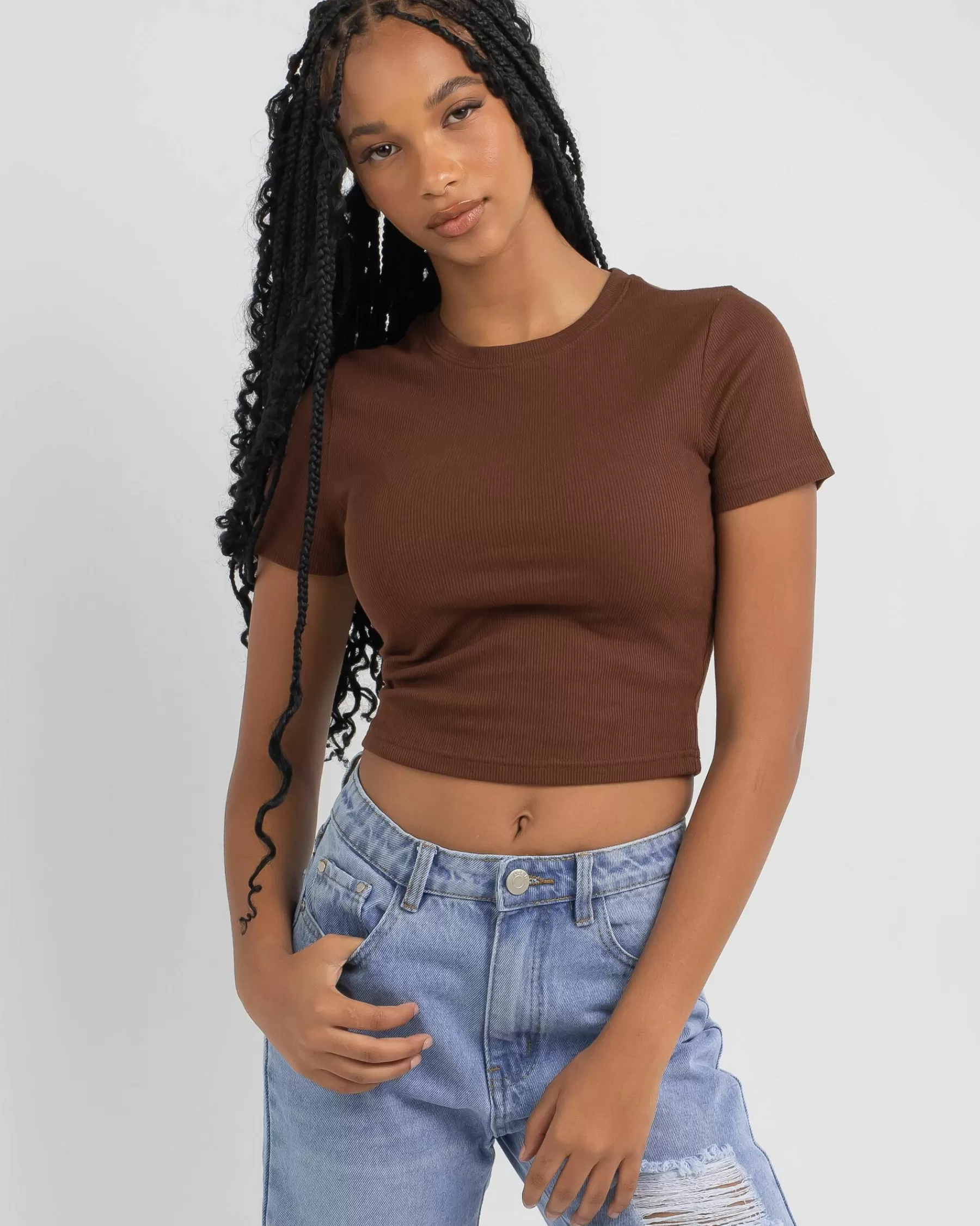 Latest Basic Rib Baby Tee*Mooloola Fashion