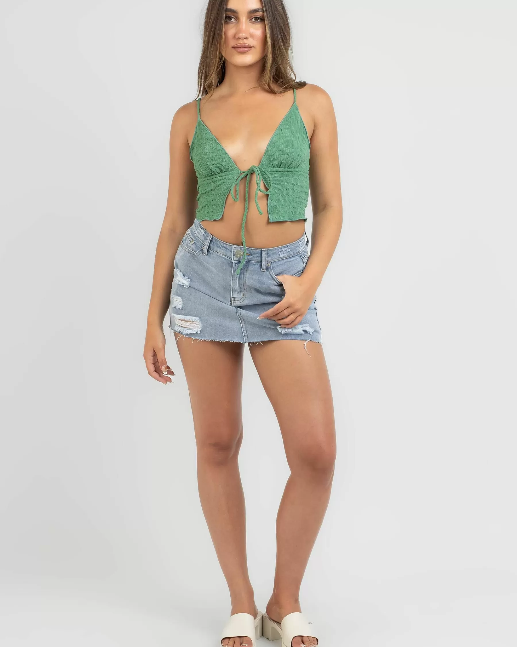 Latest Willow Tie Up Cami Top*Mooloola Best Sale