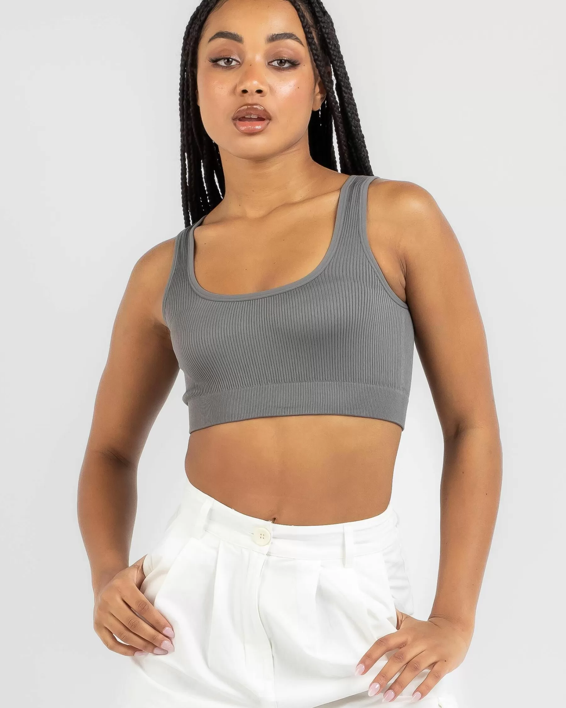 Opening Sales Basic Seamfree Crop Top*Mooloola Flash Sale