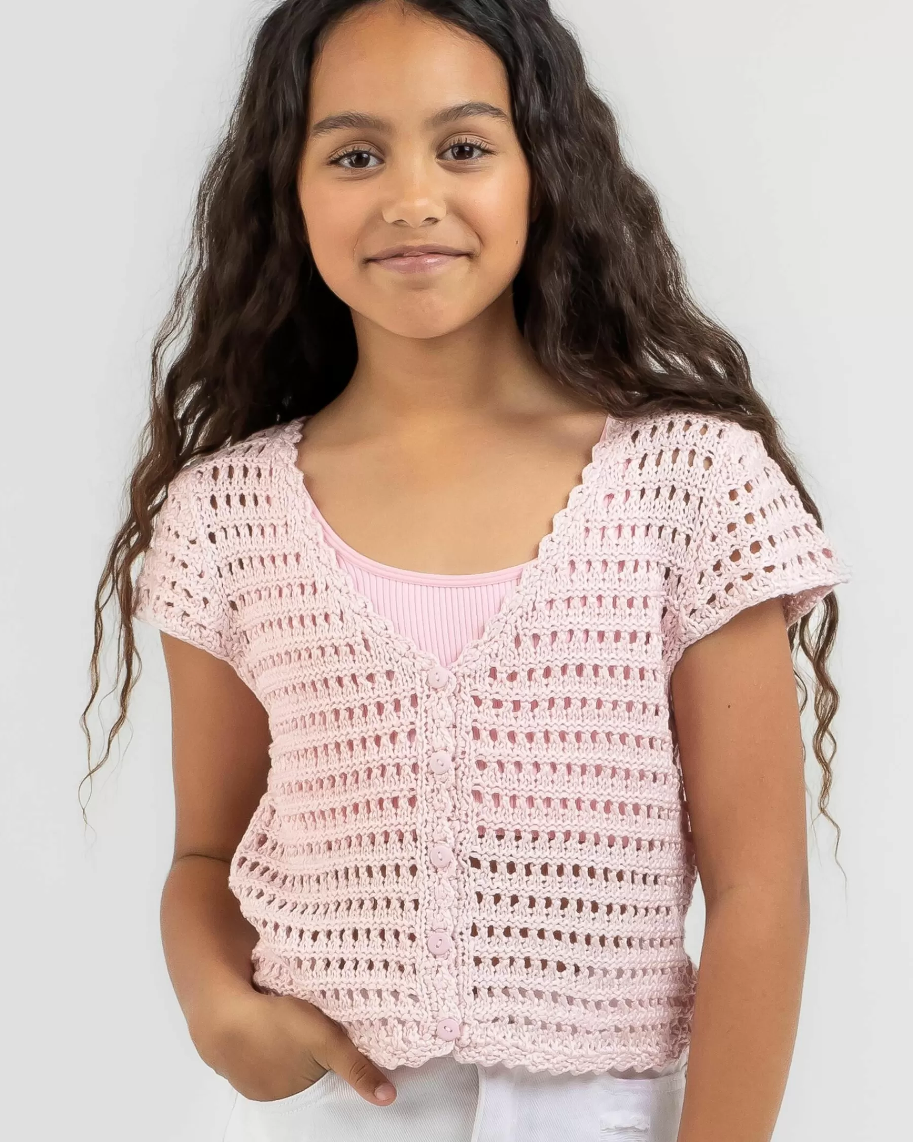 Opening Sales Girls' Burleigh Crochet Top*Mooloola Best Sale