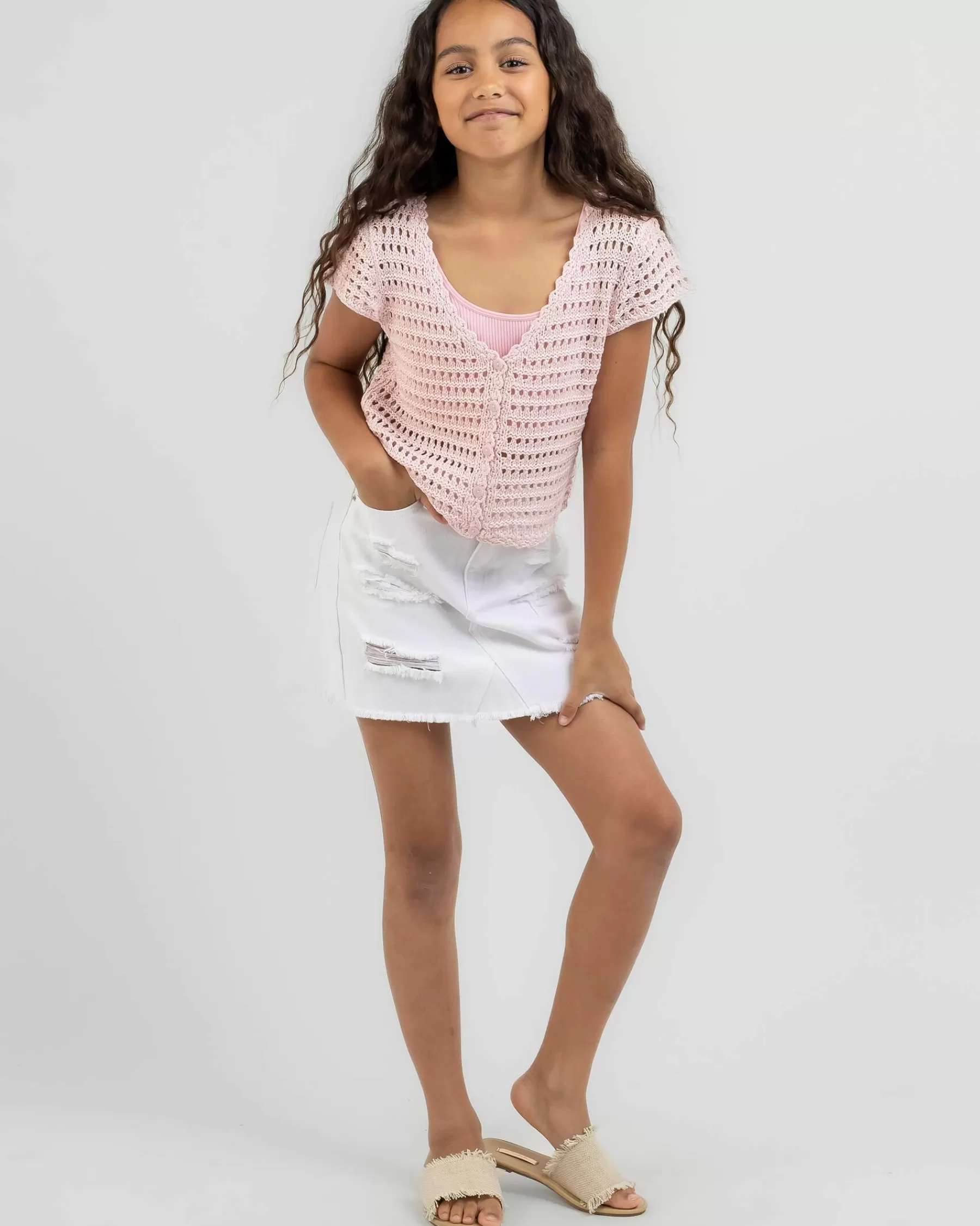 Opening Sales Girls' Burleigh Crochet Top*Mooloola Best Sale