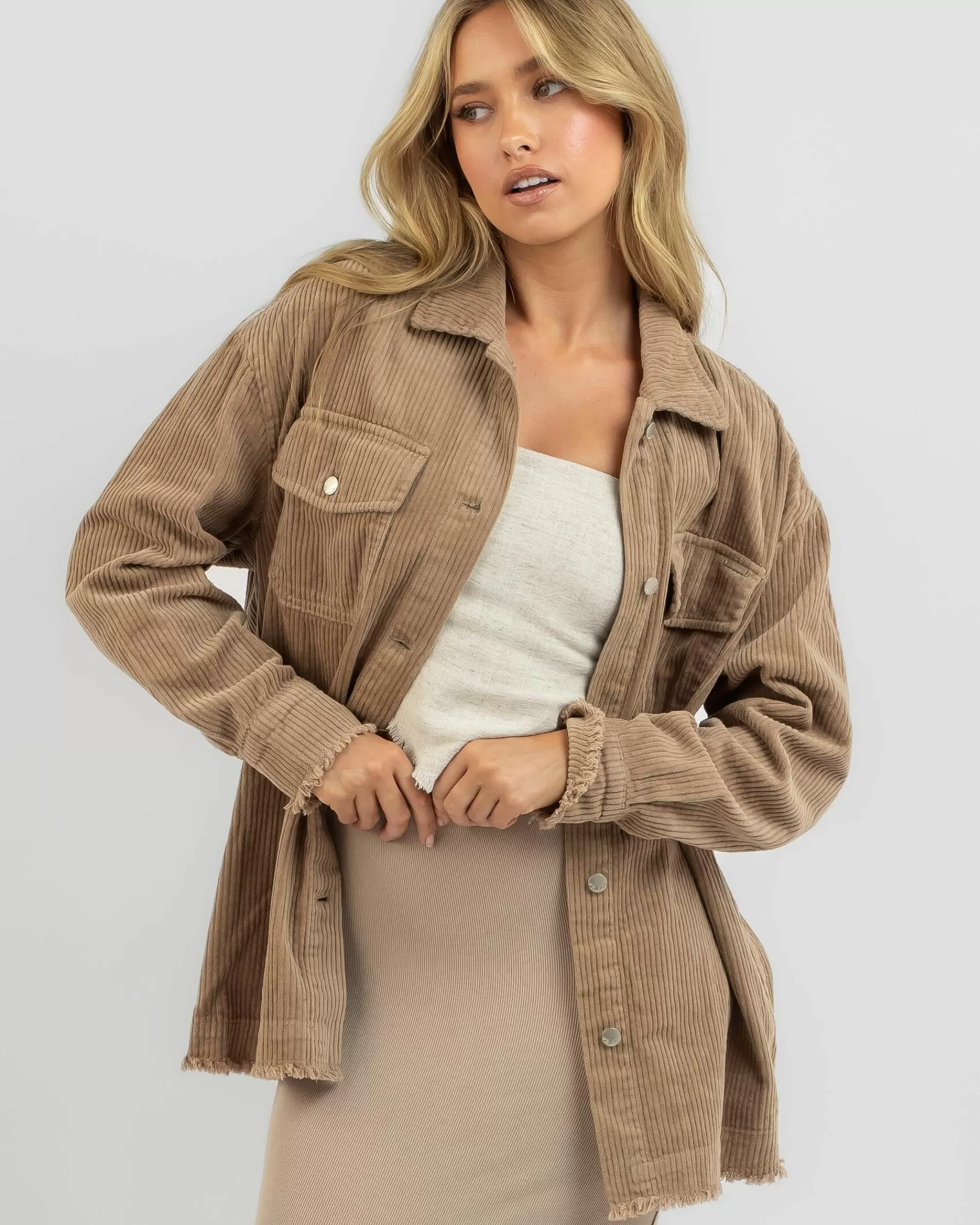 Outlet Sale Taylor Cord Shacket*Mooloola Cheap