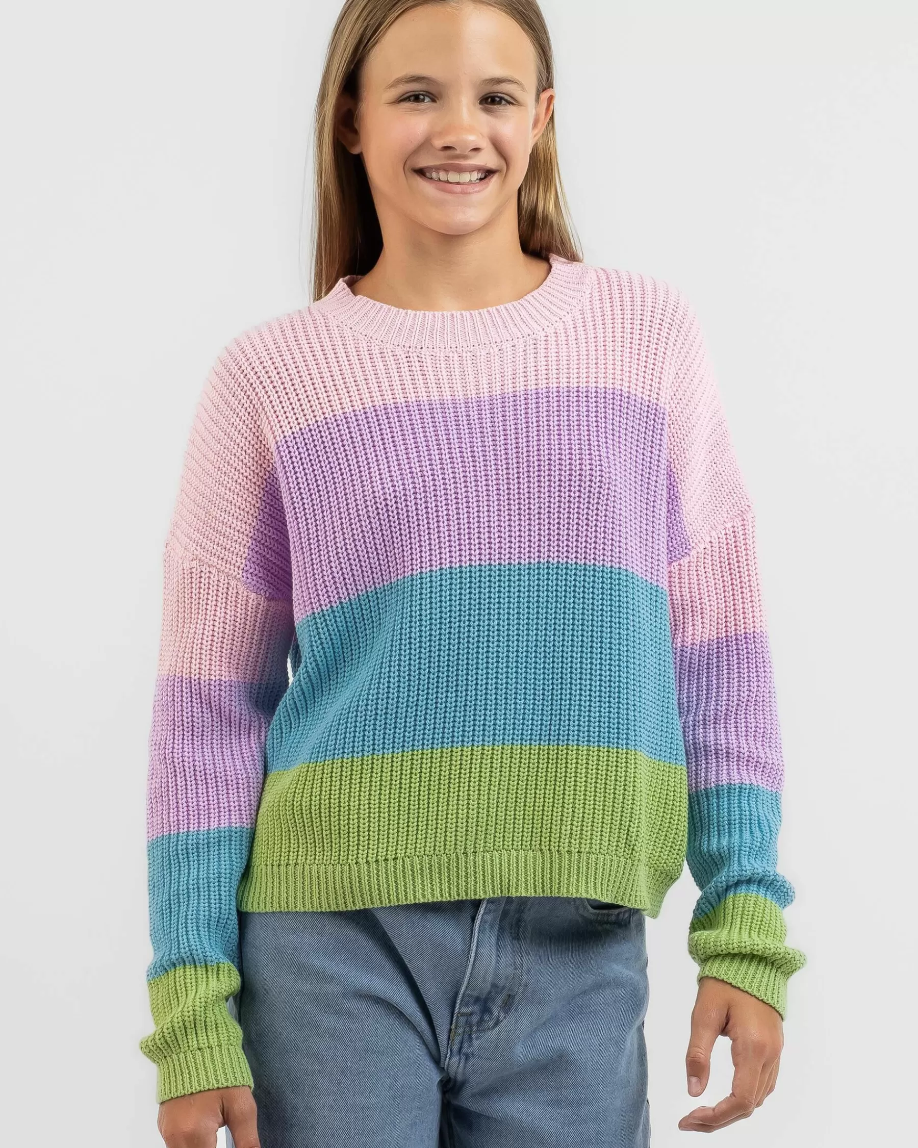 Promotions Girls' Gelato Crew Neck Knit Jumper*Mooloola Fashion