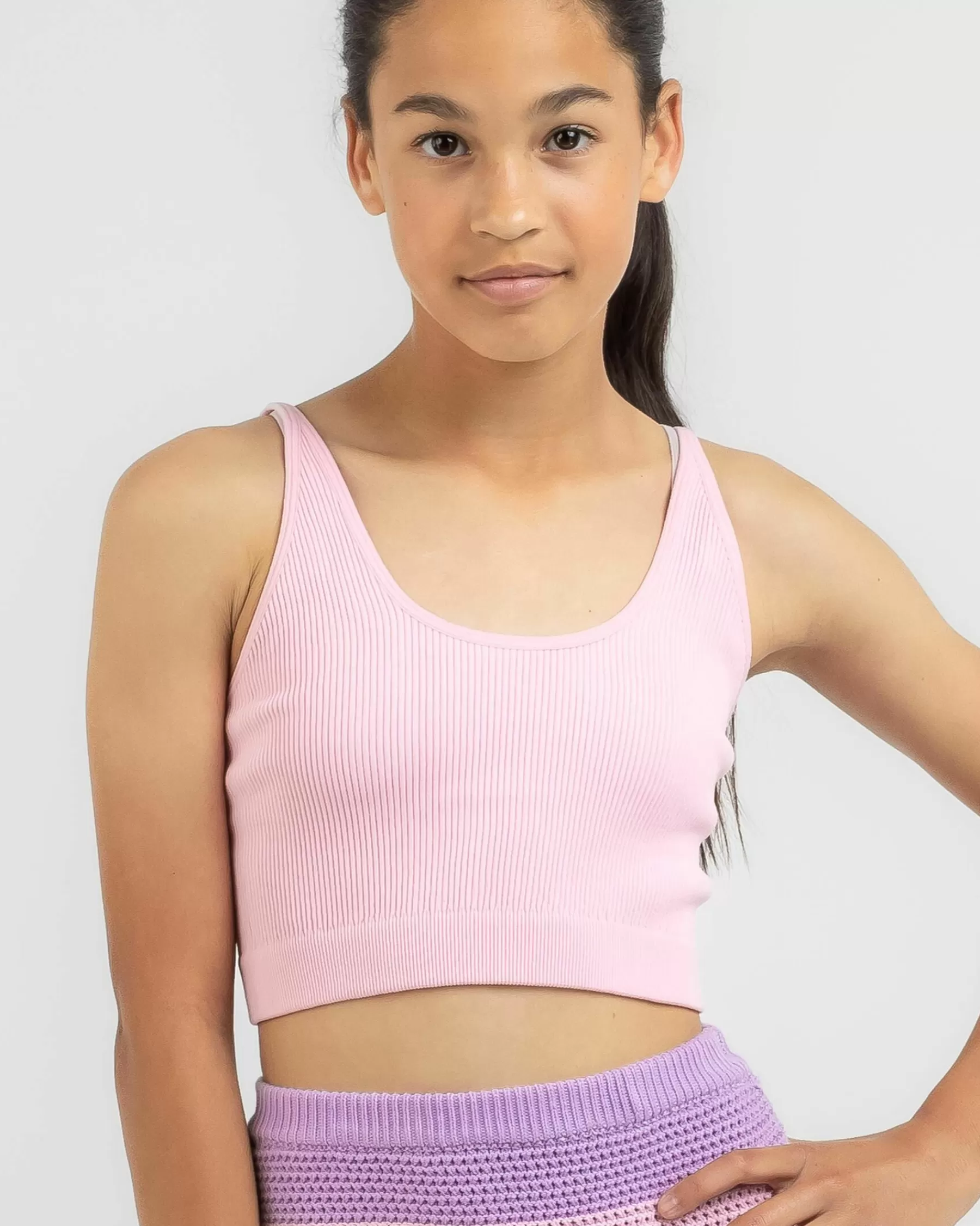 Reliable Quality Girls' Mickey Seamfree Crop Top*Mooloola Best