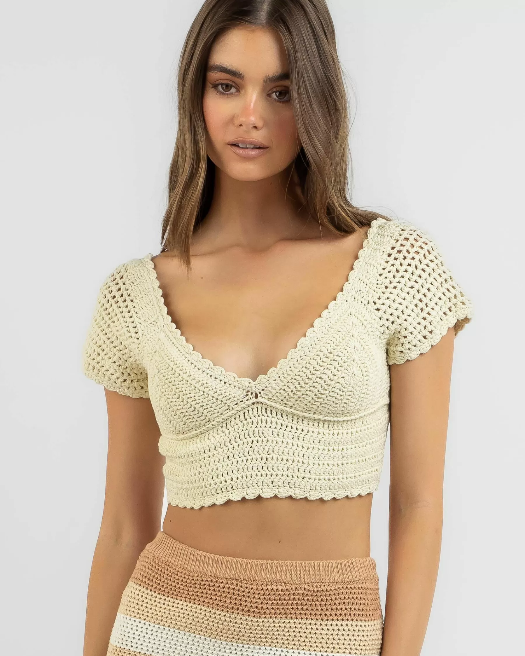 Reliable Quality Steph Crochet Top*Mooloola Flash Sale